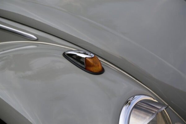 Par Lente Lanterna Âmbar Acrílico Fusca 1961 A 1964 - Image 5