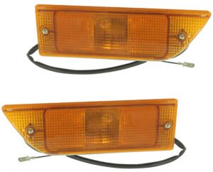 Par Lanterna Pisca Dianteira Âmbar Acrílico Passat 1985 A 1989