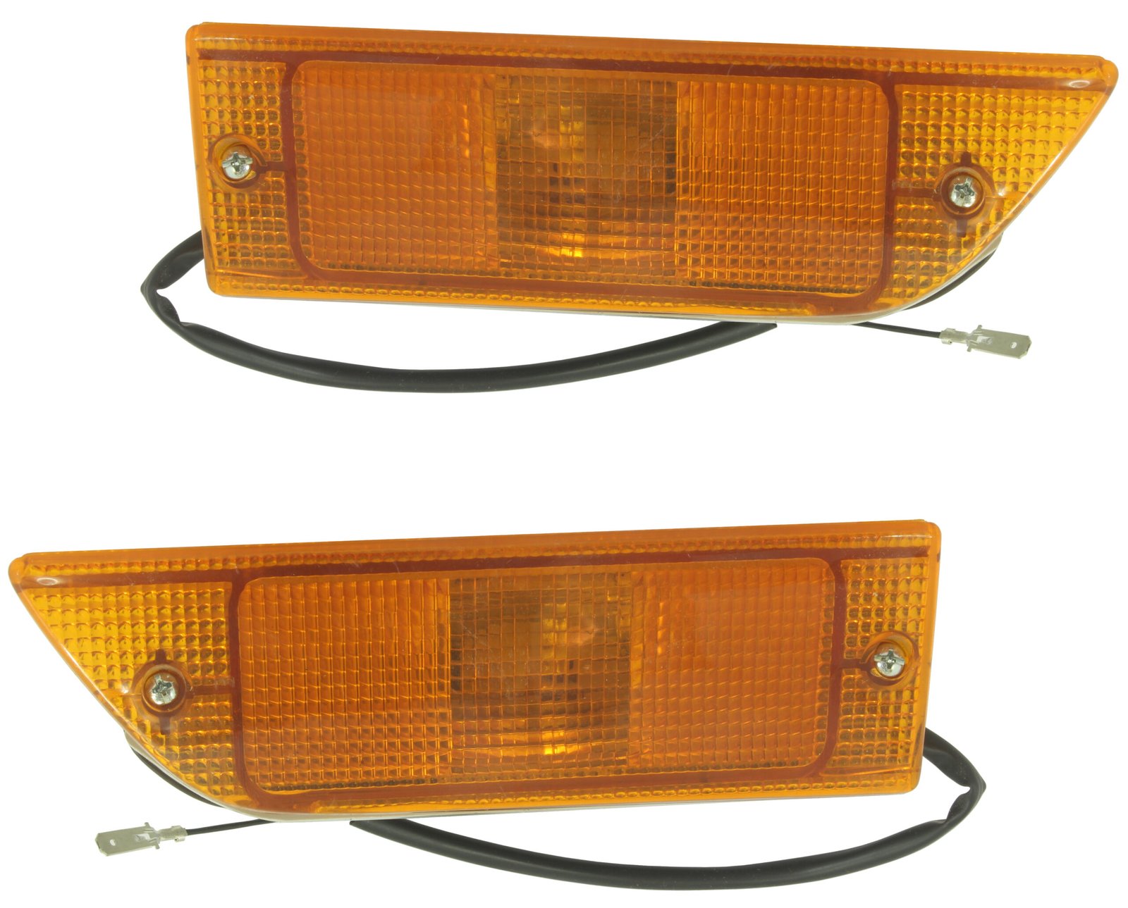 Par Lanterna Pisca Dianteira Âmbar Acrílico Passat 1985 A 1989