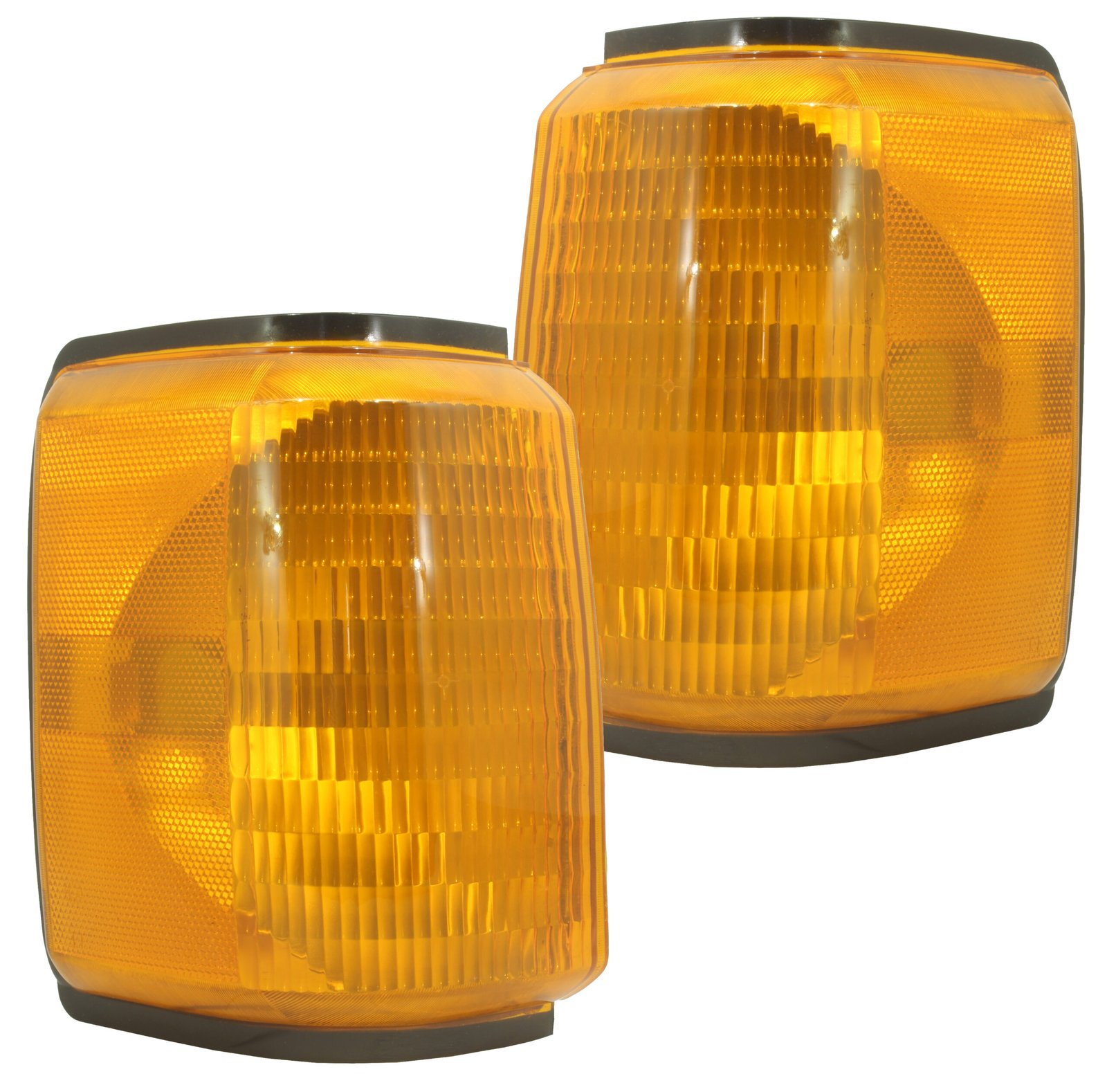 Par Lanterna Dianteira F-1000 1993 A 1996 Laranja Âmbar Em Acrílico
