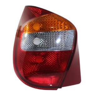 Lanterna Seta Traseira Palio 2001 A 2003 Tricolor Lado Esquerdo Motorista Acabamento Vermelho Na Aba