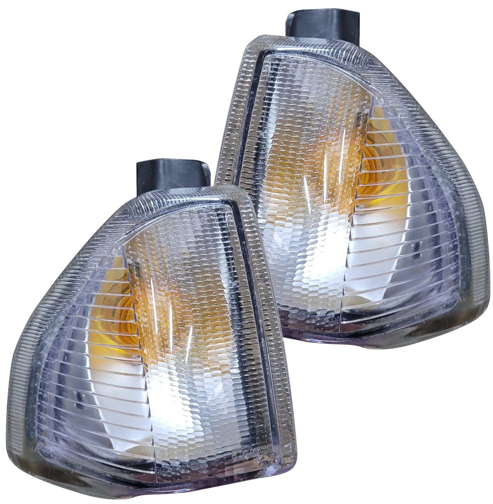 Par Lanterna Seta Dianteira Escort 1982 A 1986 Cor Cristal