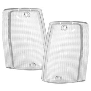 Par Lente Lanterna Pisca Dianteira Cristal Uno 1984 A 1991 Eletronic 1991 A 1994