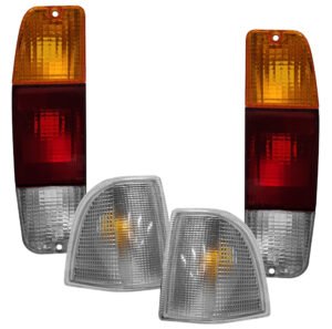 Kit Lanterna Dianteira Cristal E Lanterna Traseira Tricolor Pampa 1986 A 1997