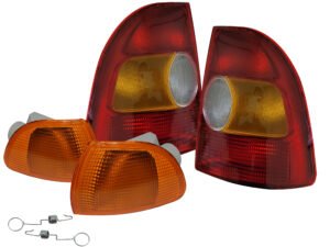 Kit Lanterna Dianteira Âmbar E Traseira Tricolor Strada 1998 A 2000