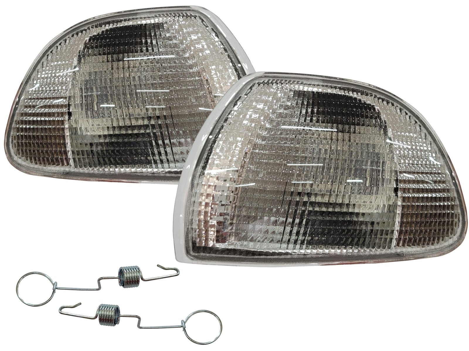 Par Lanterna Dianteira Cristal Acrílico Palio 1996 A 1999 Siena 1997 A 2000 Strada 1998 A 2000
