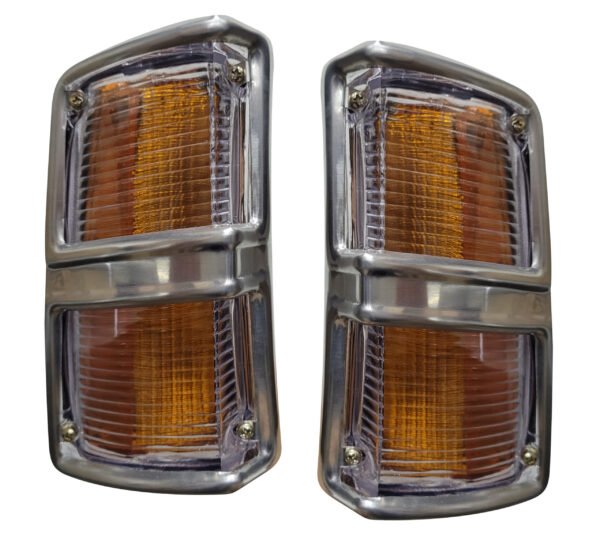 Par Lanterna Pisca Dianteira Cristal Opala Caravan 1975 A 1979