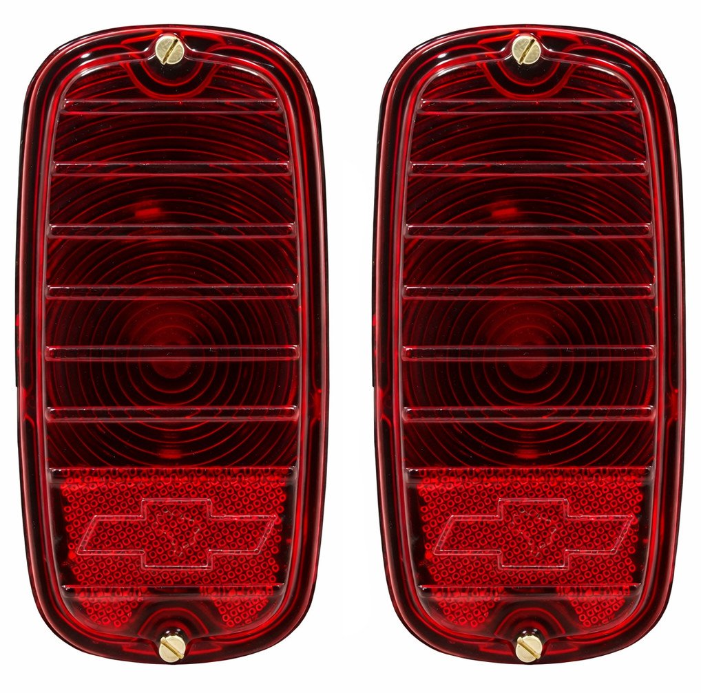 Par Lanterna Sinaleira Traseira Vermelha Com Soquete C10 C14 1964 A 1982